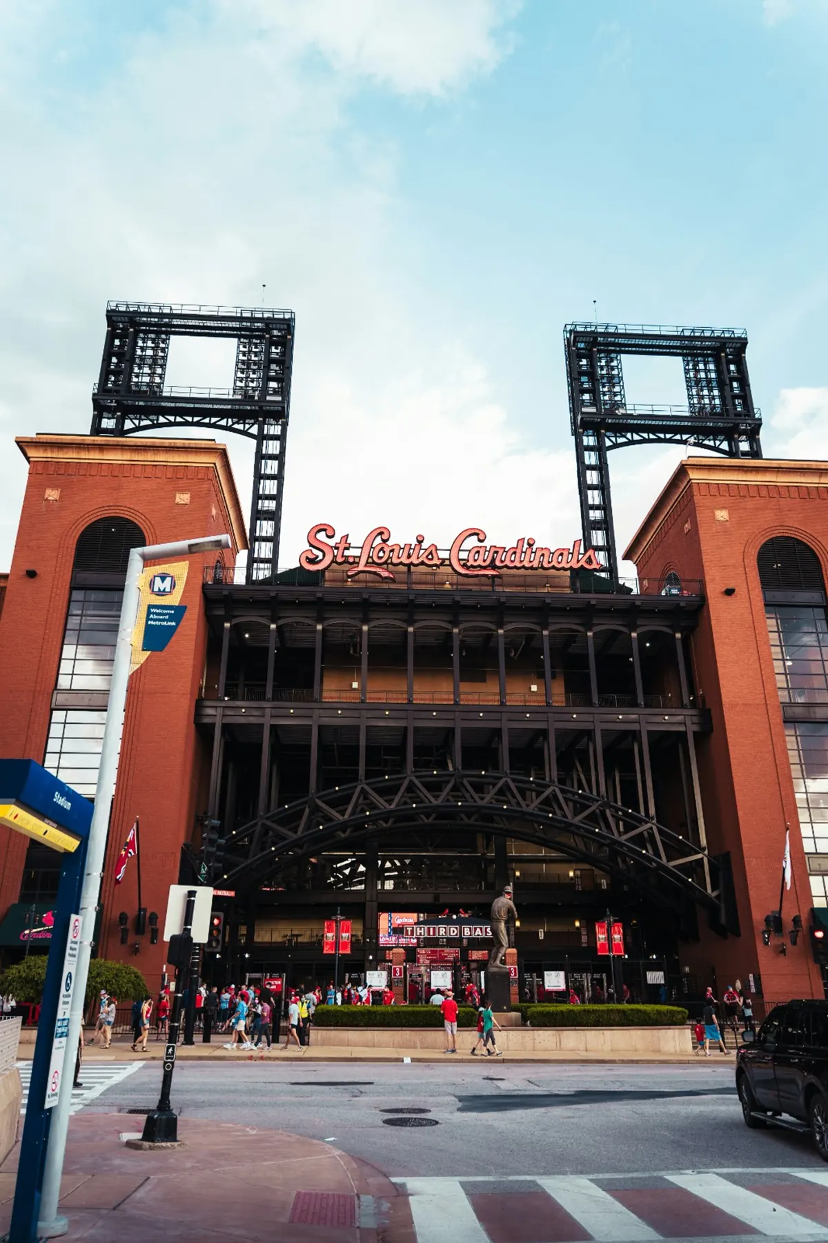 Entrance of Busch Stadium in St. Louis, MO